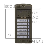 Вызывная панель Vizit БВД-306FCP-6