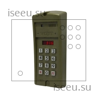 Вызывная панель Vizit БВД-316RCP