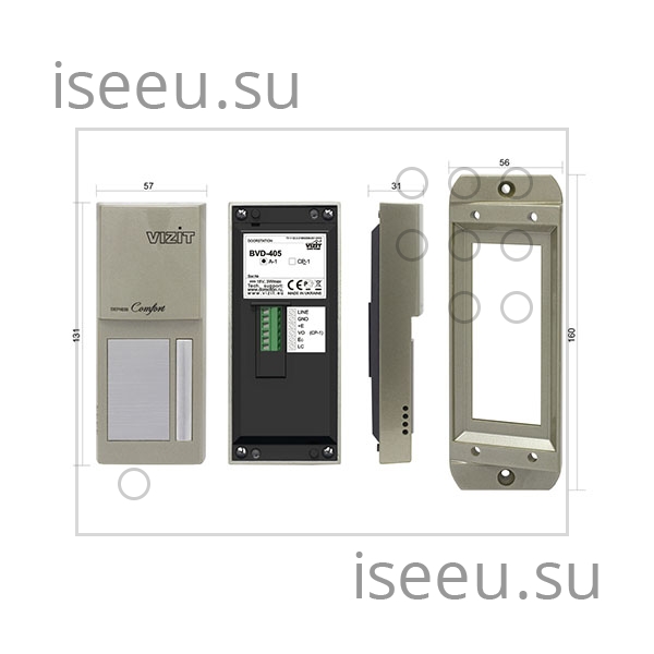 Вызывная панель Vizit БВД-405А-1