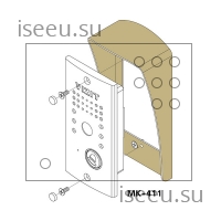 Вызывная панель Vizit БВД-411CBL