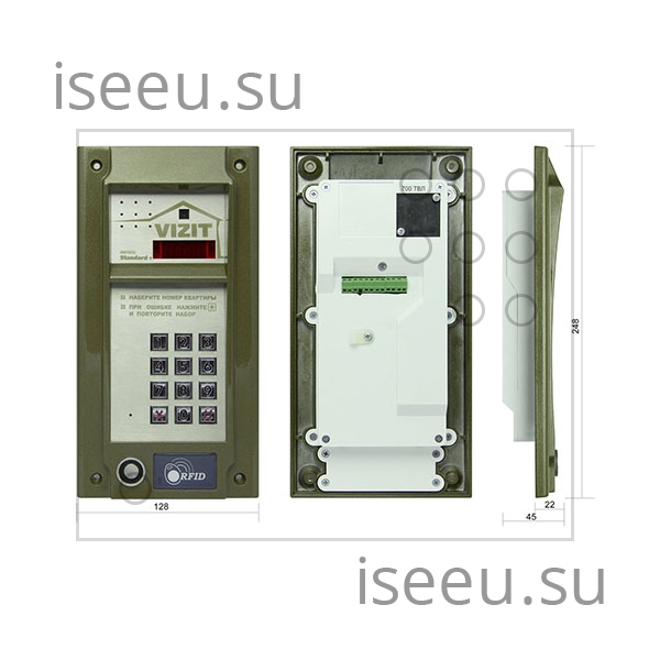 Вызывная панель Vizit БВД-М202RTCP